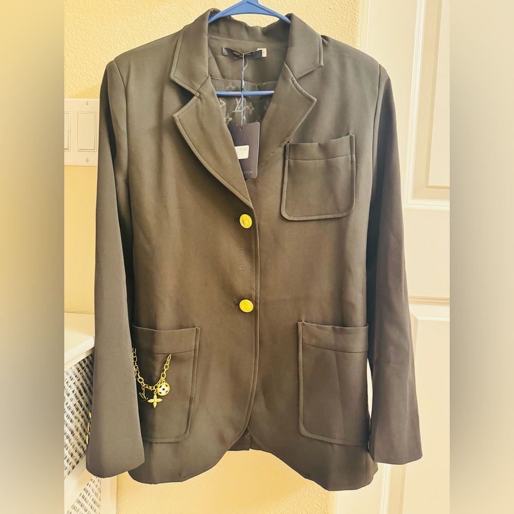 LV blazer unsure of authenticity.